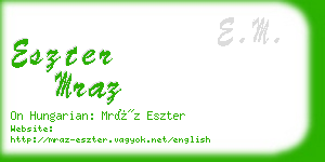 eszter mraz business card